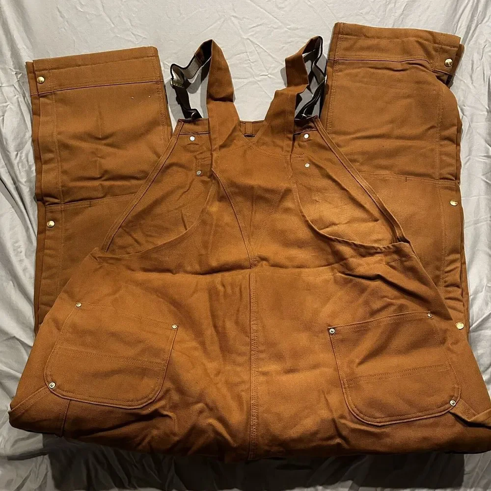 Carhartt Men's Brown Overalls NWOT - Picture 3 of 6